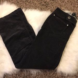 The North Face bootcut corduroys- charcoal gray